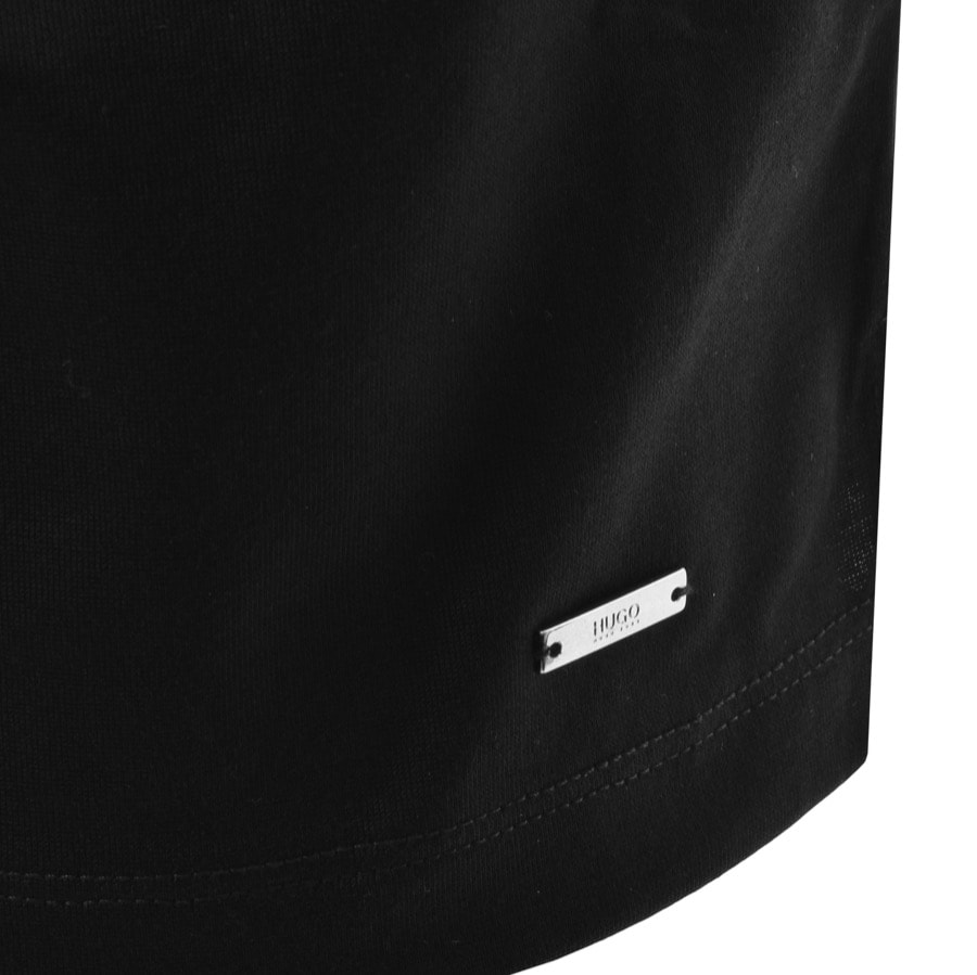 Alternative Image for ProductHUGO Dasili Half Zip Polo T Shirt Black3